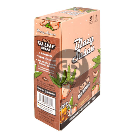 Blazy Susan Wraps Peach Tea Leaf 25 Packs of 2