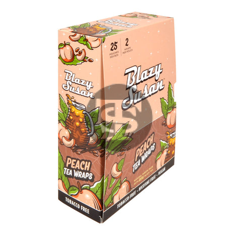 Blazy Susan Wraps Peach Tea Leaf 25 Packs of 2