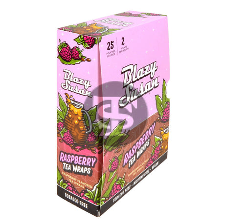 Blazy Susan Wraps Raspberry Tea Leaf 25 Packs of 2