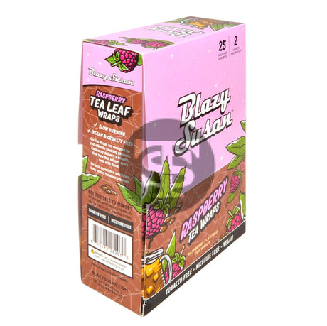 Blazy Susan Wraps Raspberry Tea Leaf 25 Packs of 2