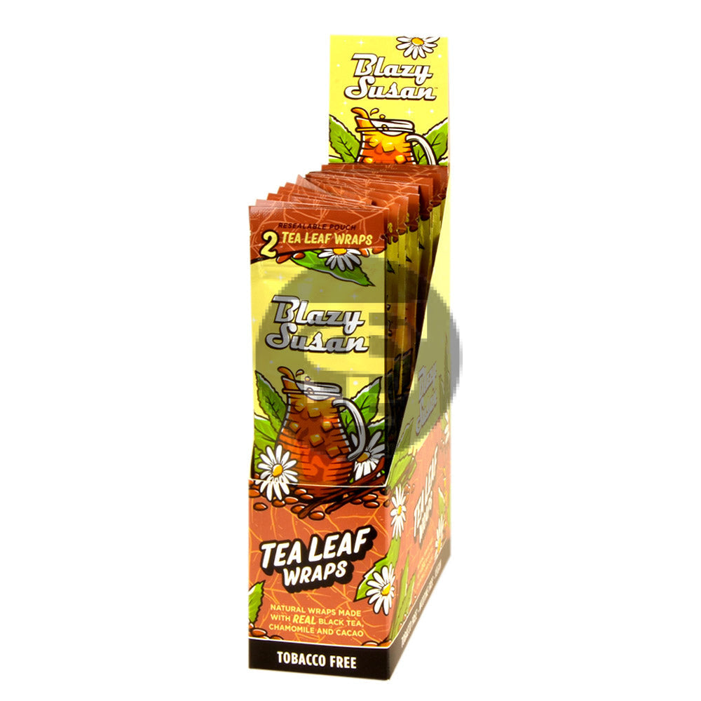 Blazy Susan Wraps | Tea Leaf | 25 Packs of 2 | TobaccoStock.com