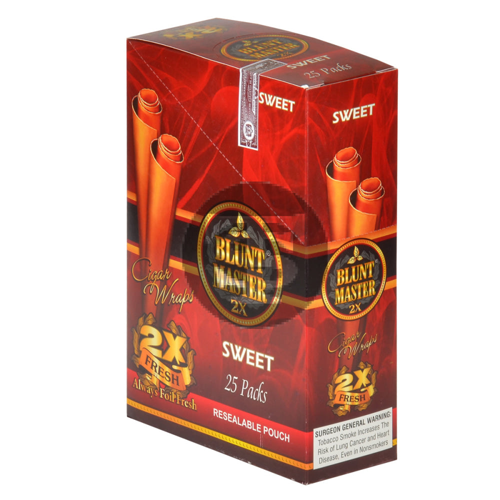 Blunt Master 2X Sweet Wraps 25 Pouches of 2 1