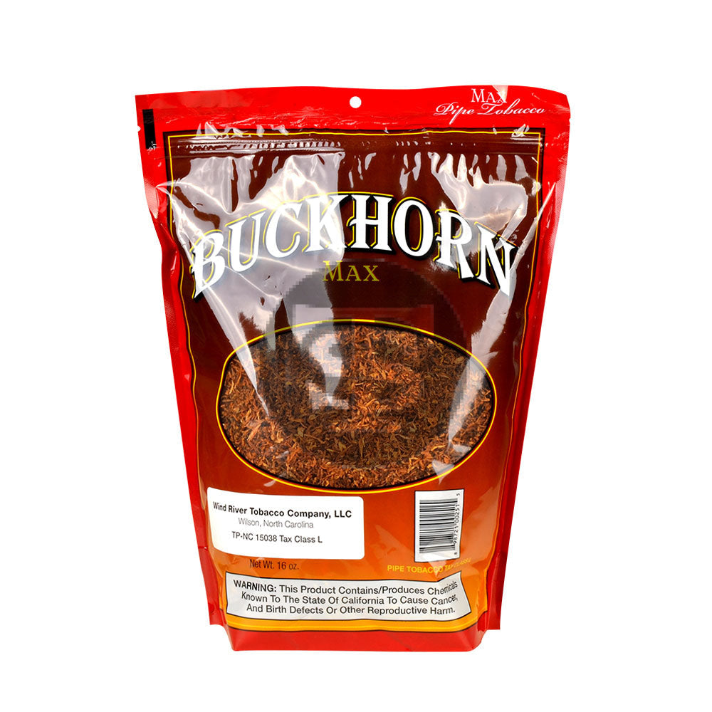 Buckhorn Max (Full Flavor) Pipe Tobacco 16 oz. Bag – Tobacco Stock