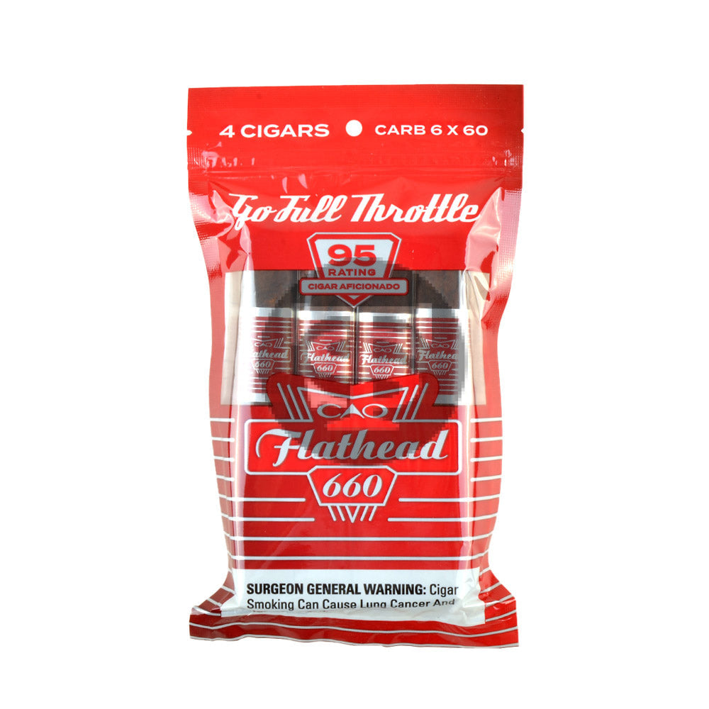 CAO Flathead V660 Carb Cigars Pouch of 4 – Tobacco Stock