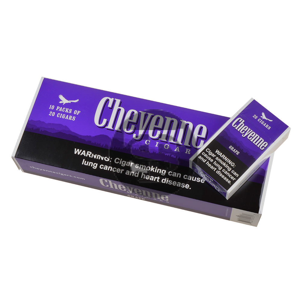 Cheyenne Grape FIltered Cigars 10 Packs of 20 – Tobacco Stock