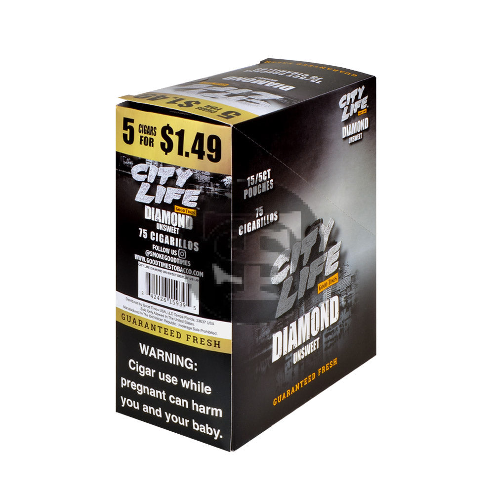 City Life Cigarillos | 5 for $1.49 | Diamond | TobaccoStock.com