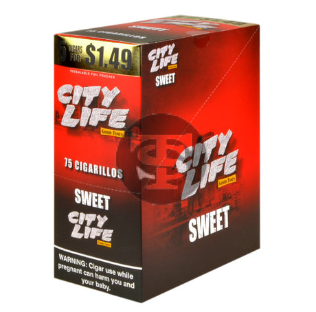City Life Cigarillos 5 for $1.49 Sweet 15 Packs of 5