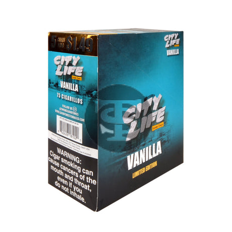 City Life Cigarillos 5 for $1.49 Vanilla 15 Packs of 5