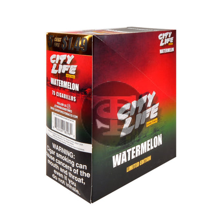 City Life Cigarillos 5 for $1.49 Watermelon 15 Packs of 5