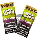 City Life Cigarillos 5 for $1.49 White Grape 15 Packs of 5