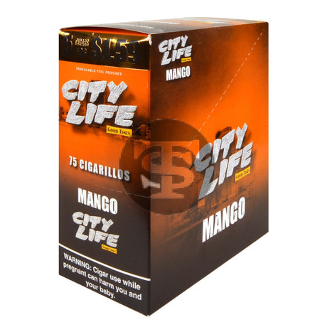 City Life Cigarillos 5 for $1.59 Mango 15 Packs of 5