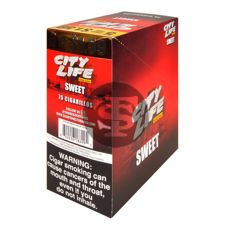 City Life Cigarillos 5 for $1.59 Sweet 15 Packs of 5