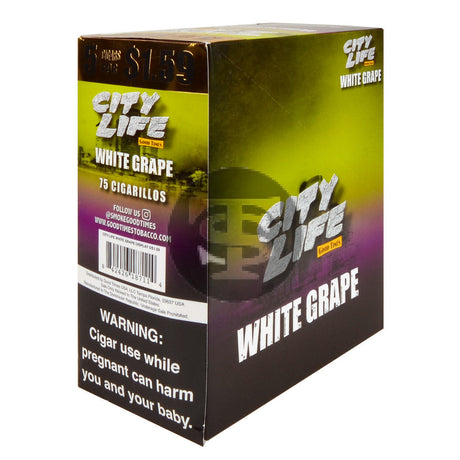 City Life Cigarillos 5 for $1.59 White Grape 15 Packs of 5
