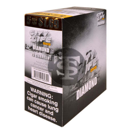 City Life Cigarillos 5 for $1.69 Diamond 15 Packs of 5
