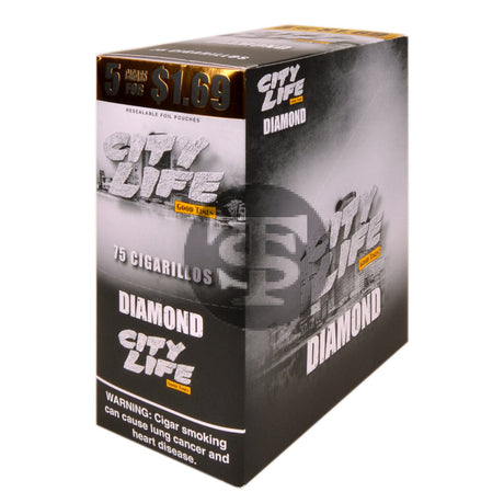 City Life Cigarillos 5 for $1.69 Diamond 15 Packs of 5