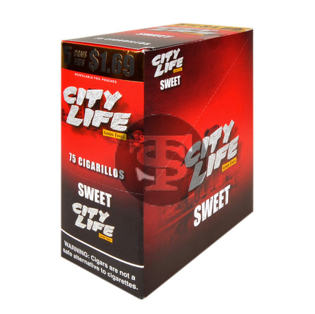 City Life Cigarillos 5 for $1.69 Sweet 15 Packs of 5
