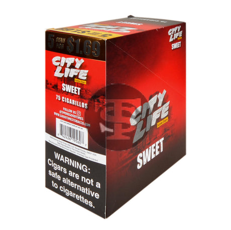 City Life Cigarillos 5 for $1.69 Sweet 15 Packs of 5
