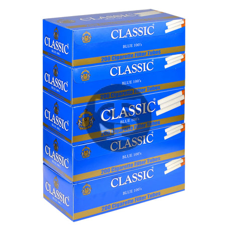 Classic Filter Tubes 100mm Blue (Light) 5 Cartons of 200 1