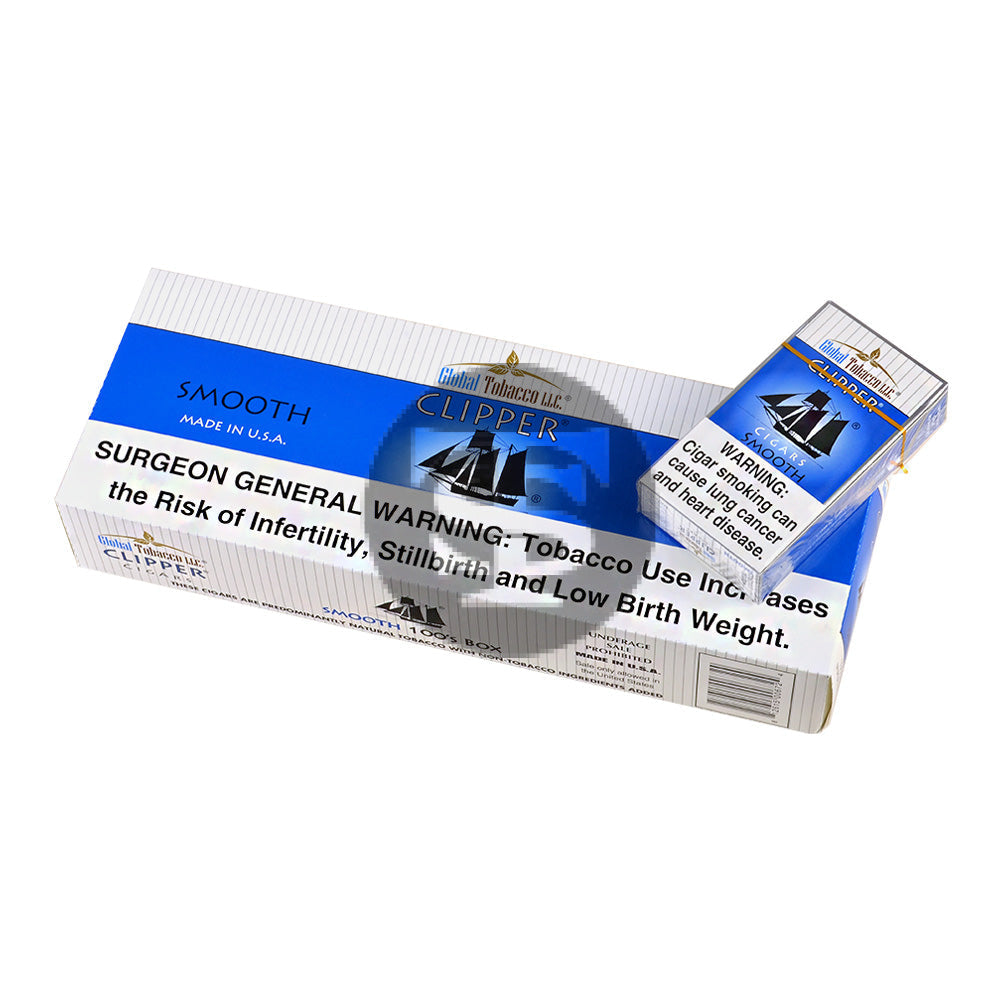 Clipper Filtered Cigars 10 Packs of 20 Smooth