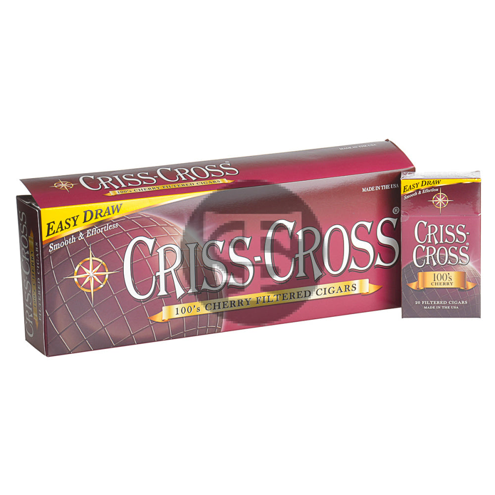 Criss Cross Cherry Filtered Cigars 10 Packs of 20 1