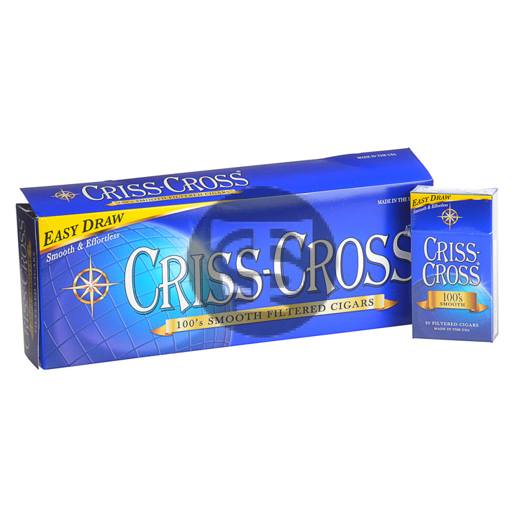 Criss Cross Smooth Filtered Cigars 10 Packs of 20 1