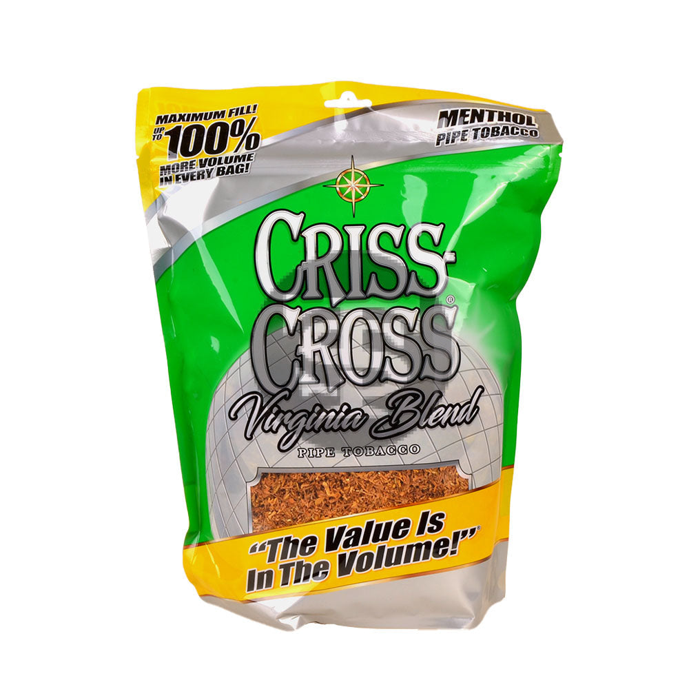 Criss Cross Virginia Blend Menthol Pipe Tobacco 8 oz. Bag 1