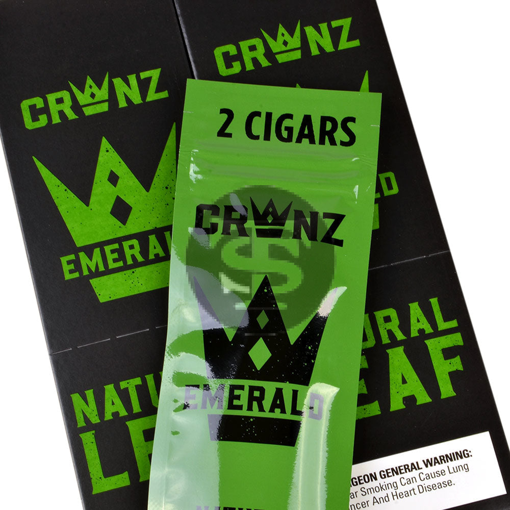 Crwnz Natural Leaf Emerald Cigarillos, Save on 2 – Tobacco Stock