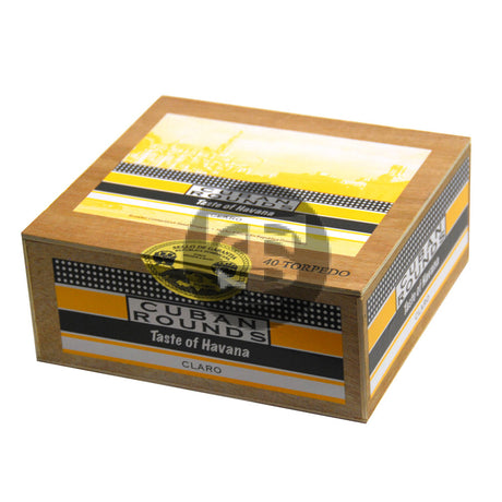 Cuban Rounds Torpedo Claro (Connecticut) Cigars Box of 40 1