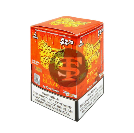 Da Boss $2.79 pre-price Cinna Blaze Leaf Wraps 20 packs of 4
