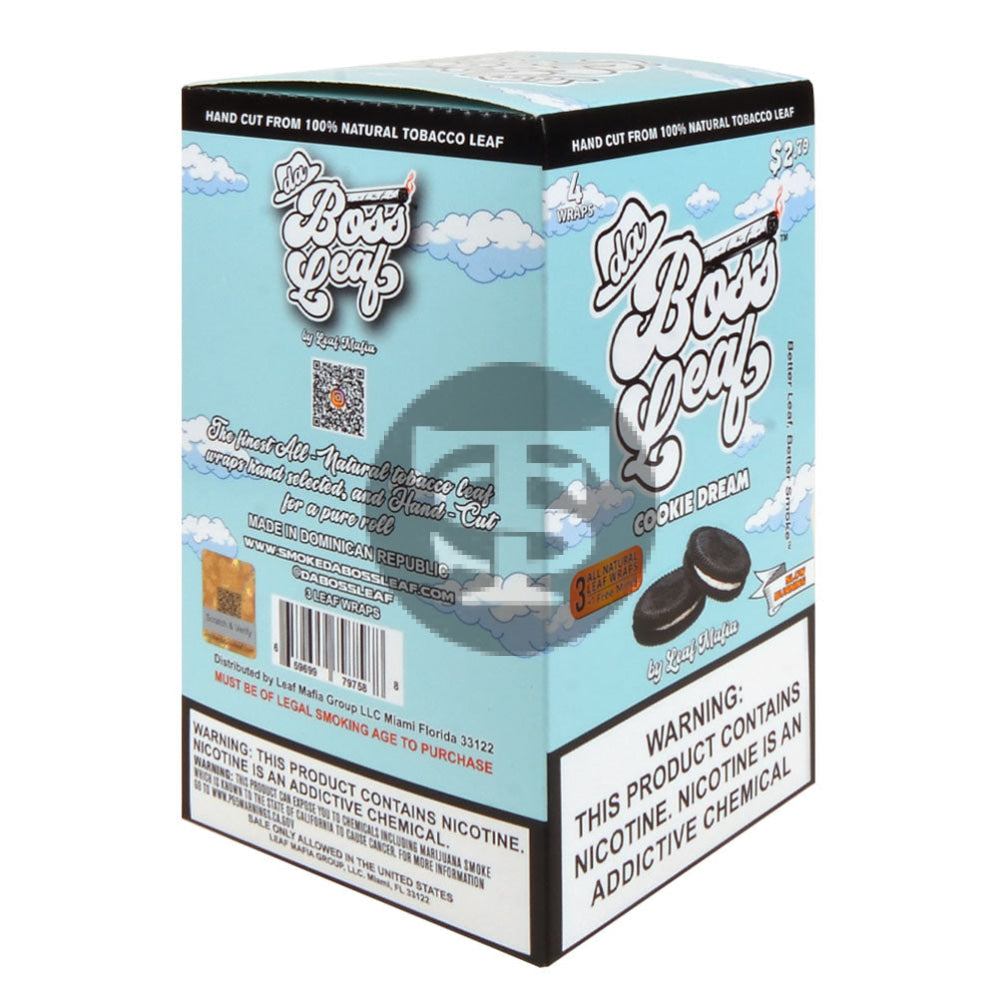 Da Boss $2.79 pre-price Cookie Dream Leaf Wraps 20 packs of 4