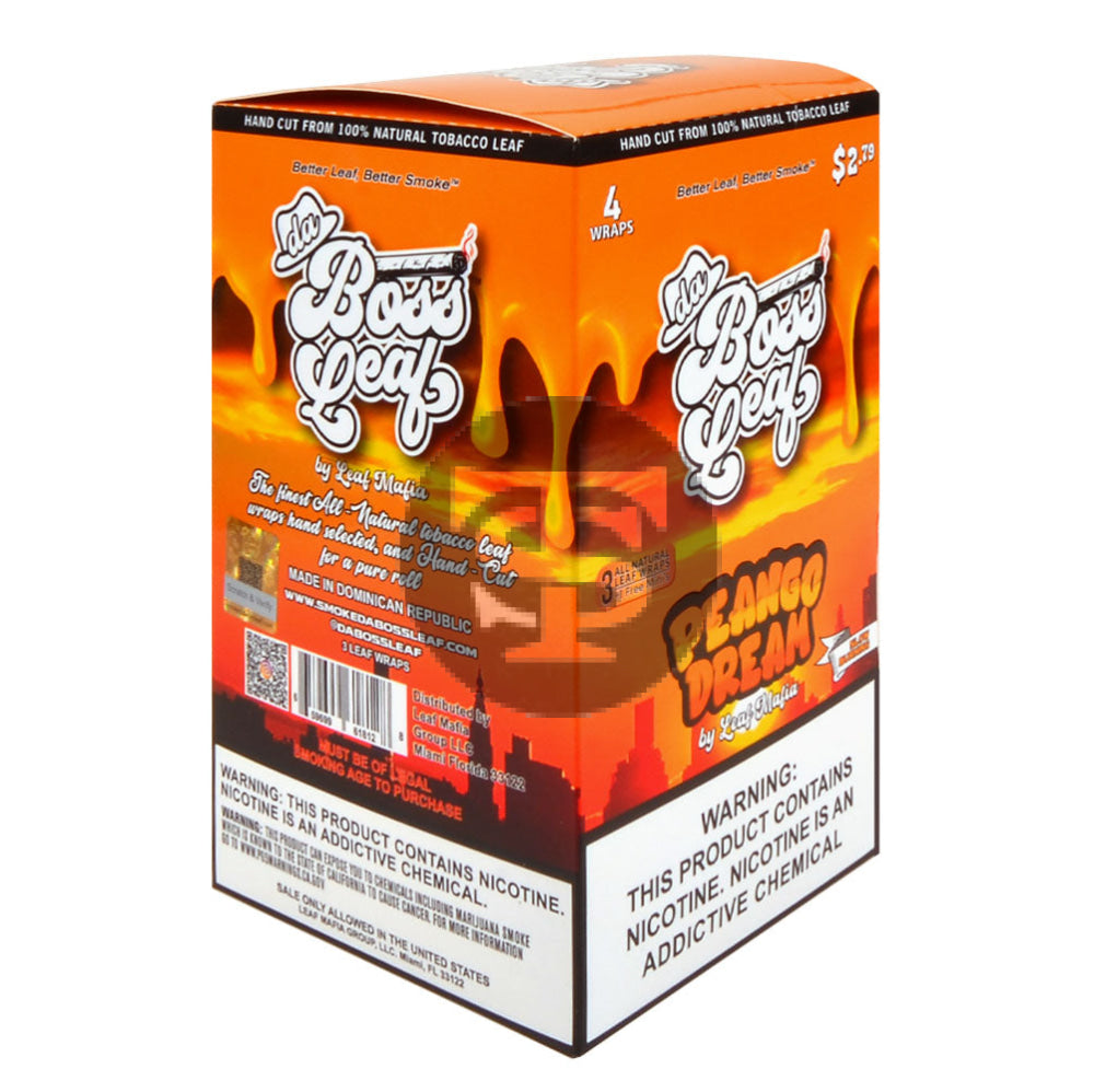 Da Boss $2.79 pre-price Peango Dream Leaf Wraps 20 packs of 4 – Tobacco  Stock