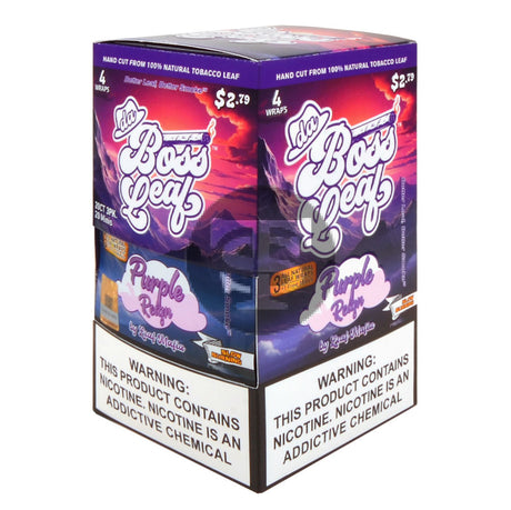 Da Boss $2.79 pre-price Purple Reign Leaf Wraps 20 packs of 4