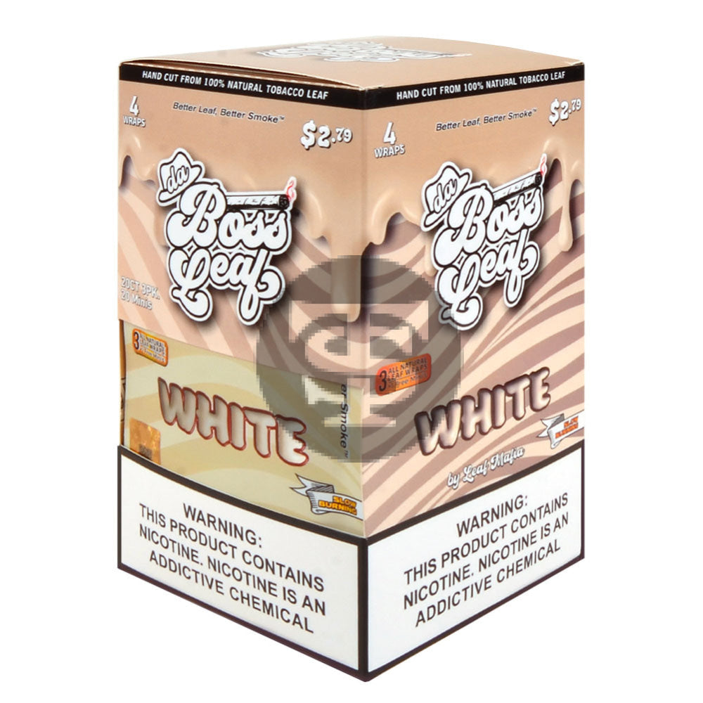 Da Boss $2.79 pre-price White Leaf Wraps 20 packs of 4