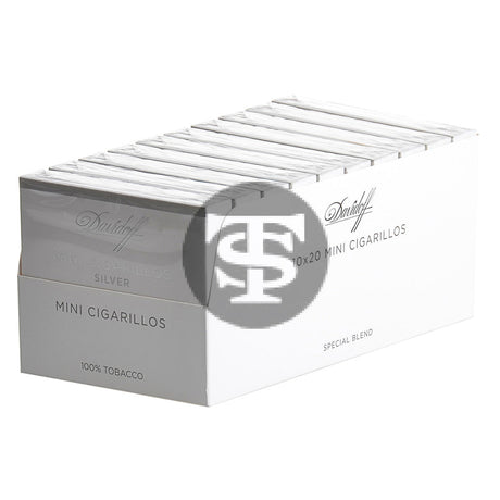 Davidoff Mini Cigarillos Silver 10 Packs of 20 1