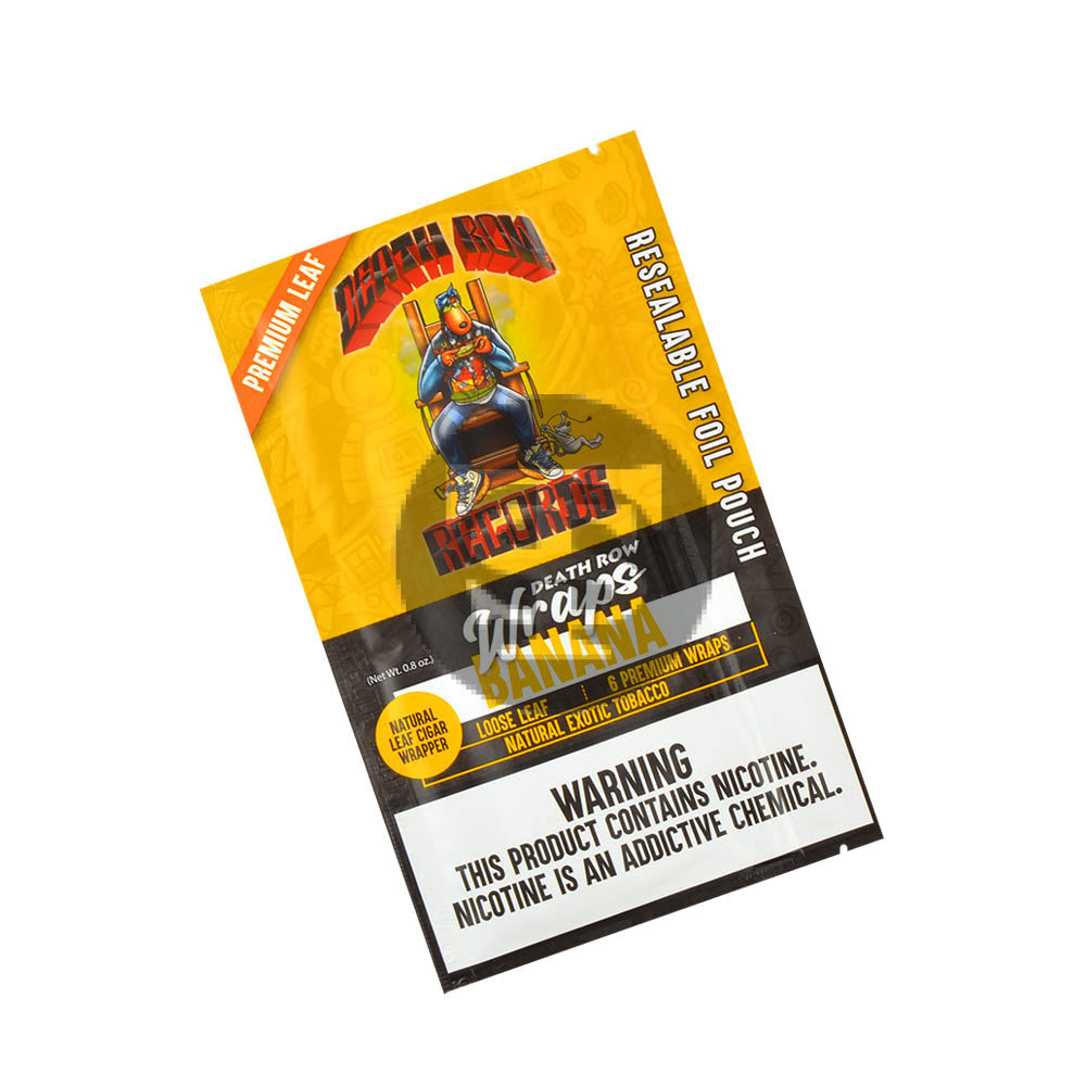 Death Row Records Wraps 8 packs of 6 Banana