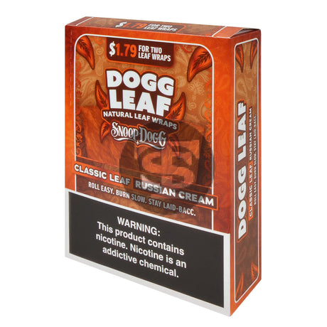 Dogg Leaf Russian Cream Natural Leaf Wraps $1.79 15 packs of 2
