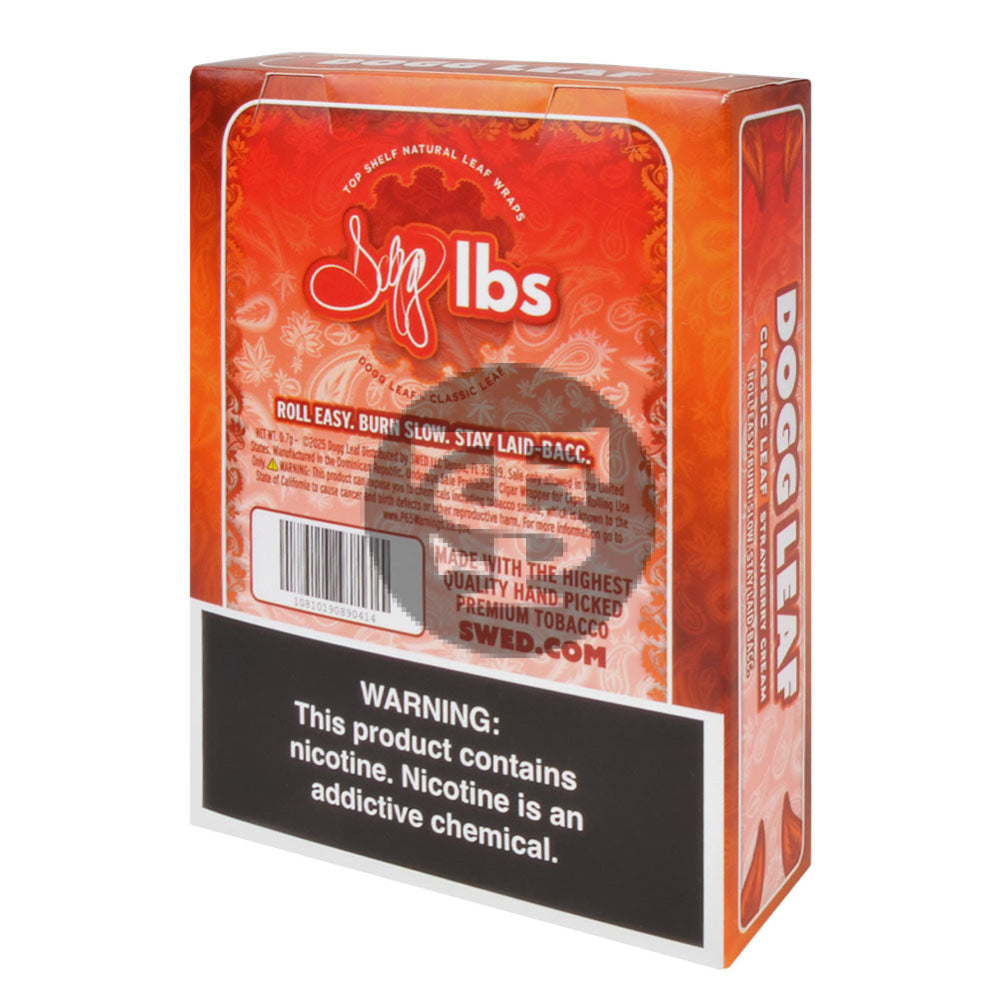 Dogg Leaf Strawberry Cream Natural Leaf Wraps $1.79 15 packs of 2