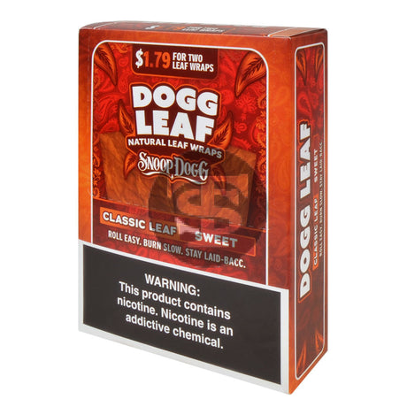 Dogg Leaf Sweet Natural Leaf Wraps $1.79 15 packs of 2