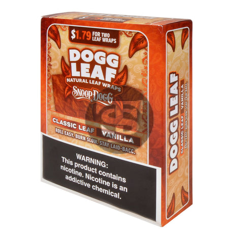 Dogg Leaf Vanilla Natural Leaf Wraps $1.79 15 packs of 2