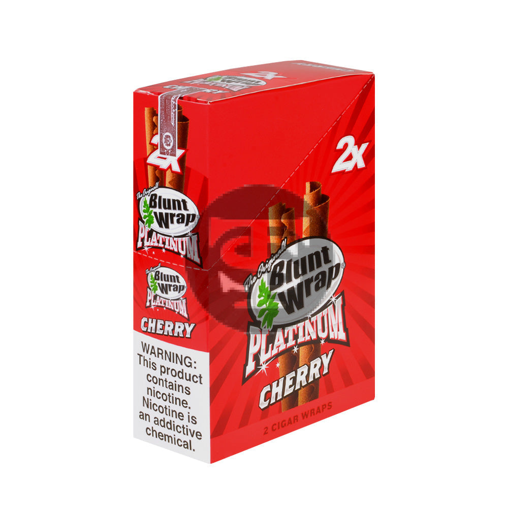 Double Platinum Cherry Wraps 25 Pouches of 2 – Tobacco Stock