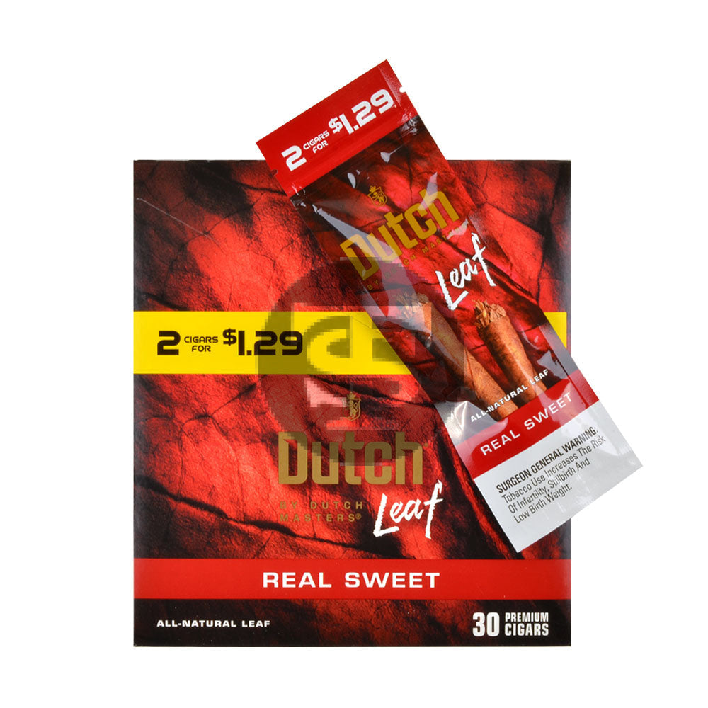 Dutch Leaf 2 For $1.29 Cigarillos 30 Packs of 2 Real Sweet