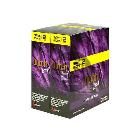 Dutch Leaf Cigarillos 30 Packs of 2 Ripe Berry 1
