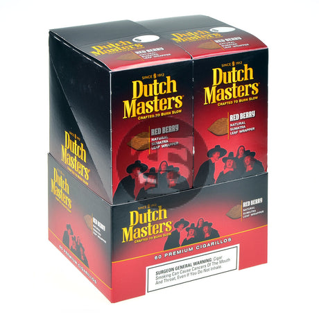 Dutch Masters Cigarillos Red Berry 20 Pouches of 3 1