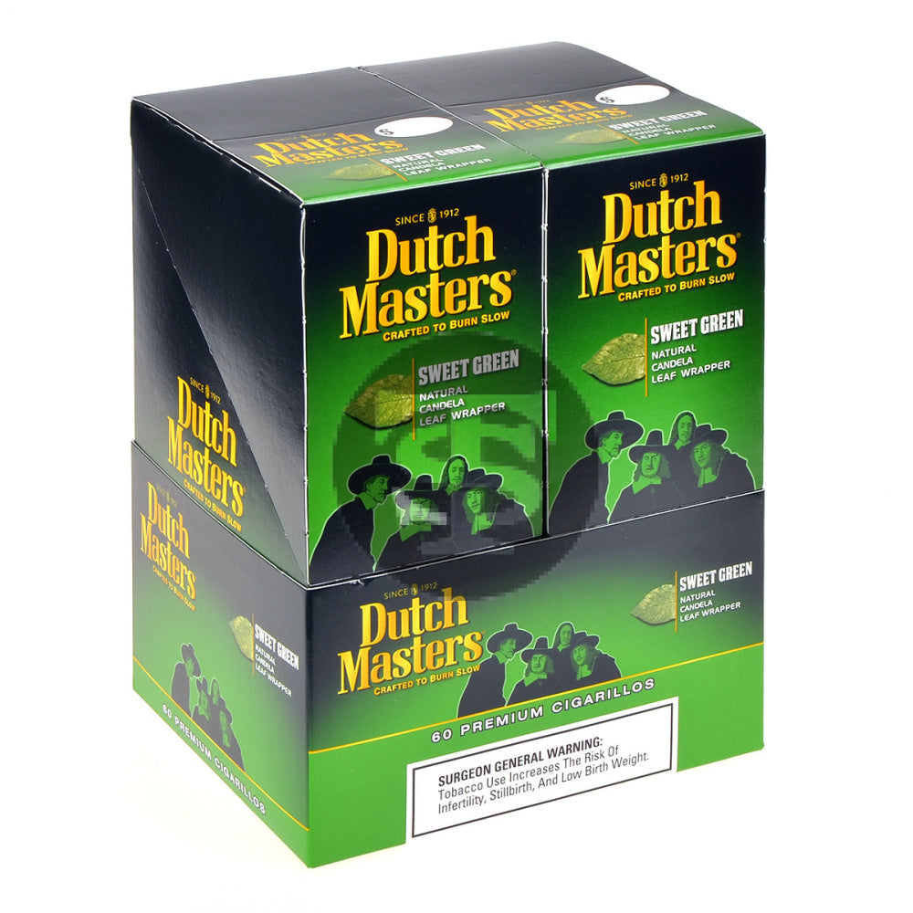 Dutch Masters Cigarillos Sweet Green 20 Pouches of 3 1