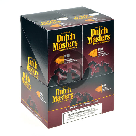 Dutch Masters Cigarillos Wine 20 Pouches of 3 1
