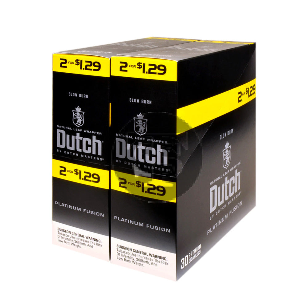 Dutch Masters Foil Fresh Blend Platinum $1.29 Cigarillos 30 Packs of 2