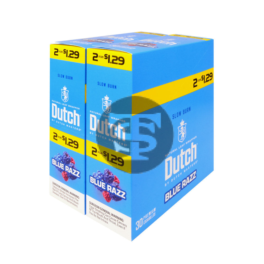 Dutch Masters Foil Fresh Blue Razz $1.29 Cigarillos 30 Packs of 2