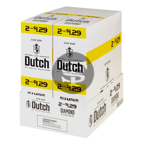 Dutch Masters Foil Fresh Diamond Fusion $1.29 Cigarillos 30 Packs of 2