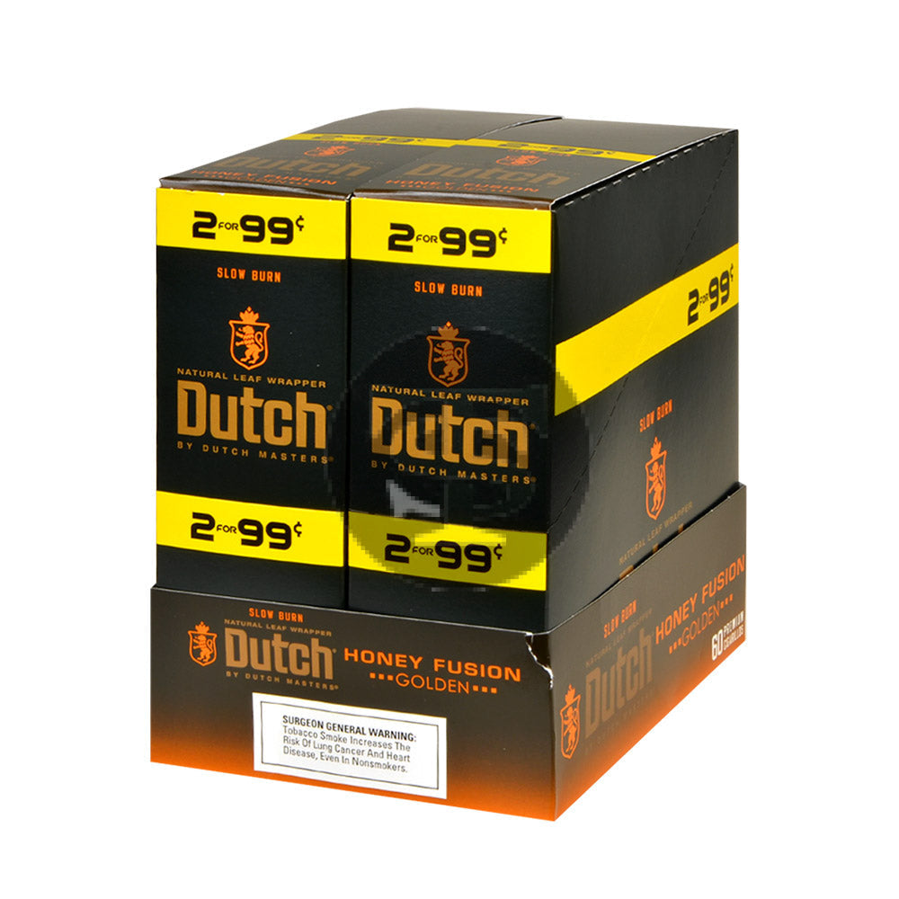 Dutch Masters Foil Fresh Honey Fusion 99 Cent Cigarillos 30 Packs of 2
