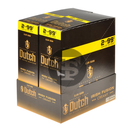 Dutch Masters Foil Fresh Irish Fusion 99 Cent Cent Cigarillos 30 Packs of 2 1